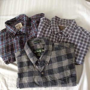 *BUNDLE* Men’s vintage 100% cotton flannels